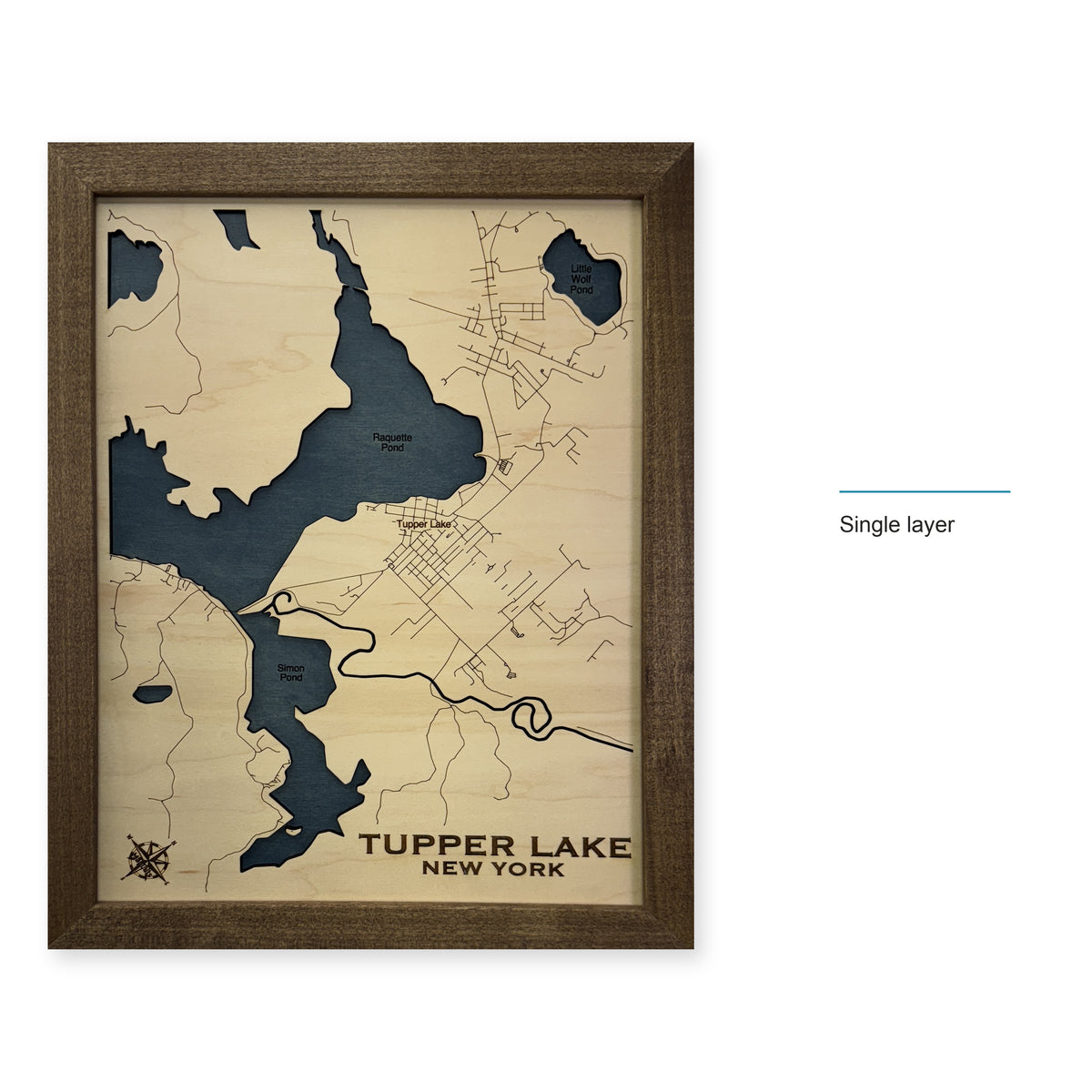 Tupper Cox wood map — single layer, layer option shown