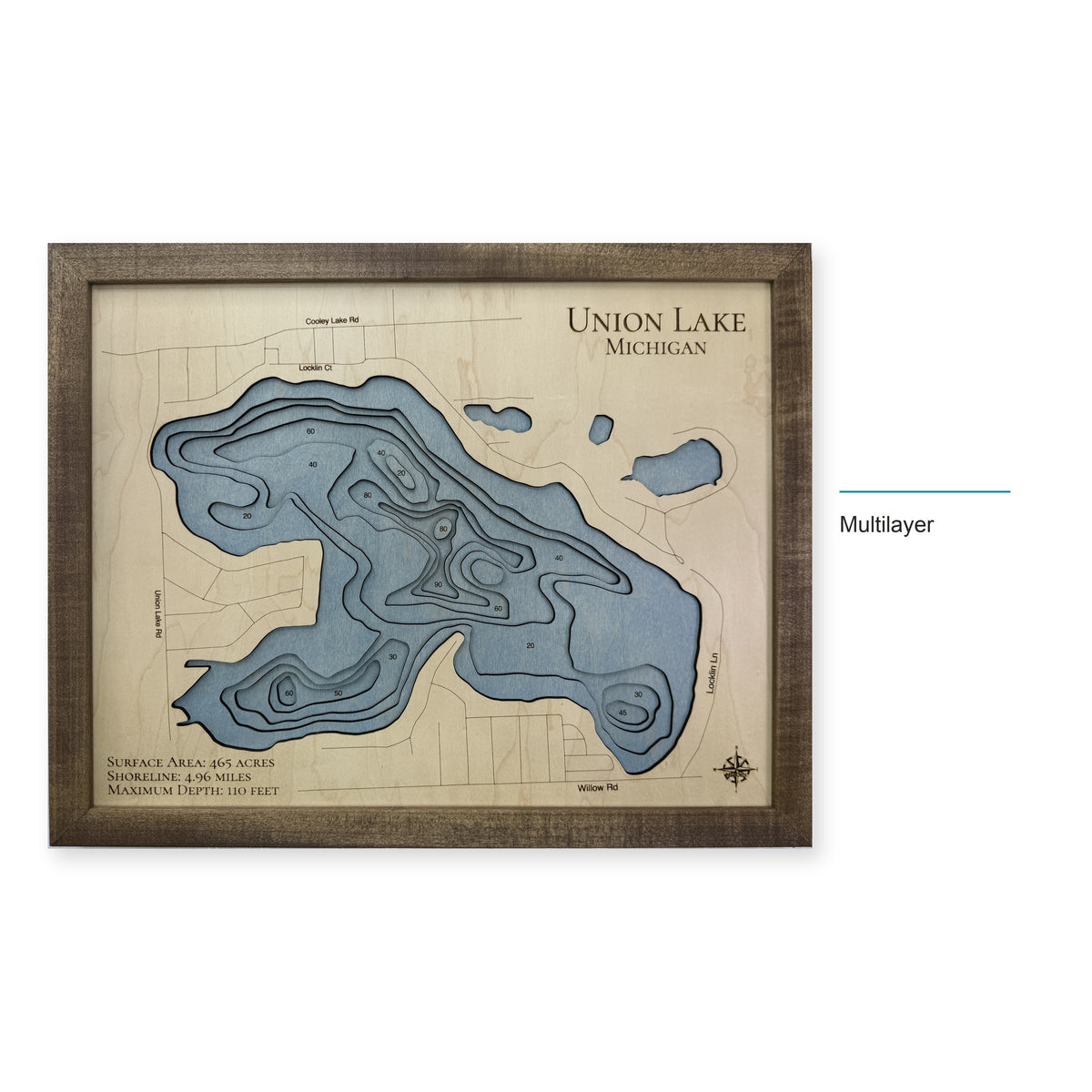Union Devine wood map — multilayer, layer option shown
