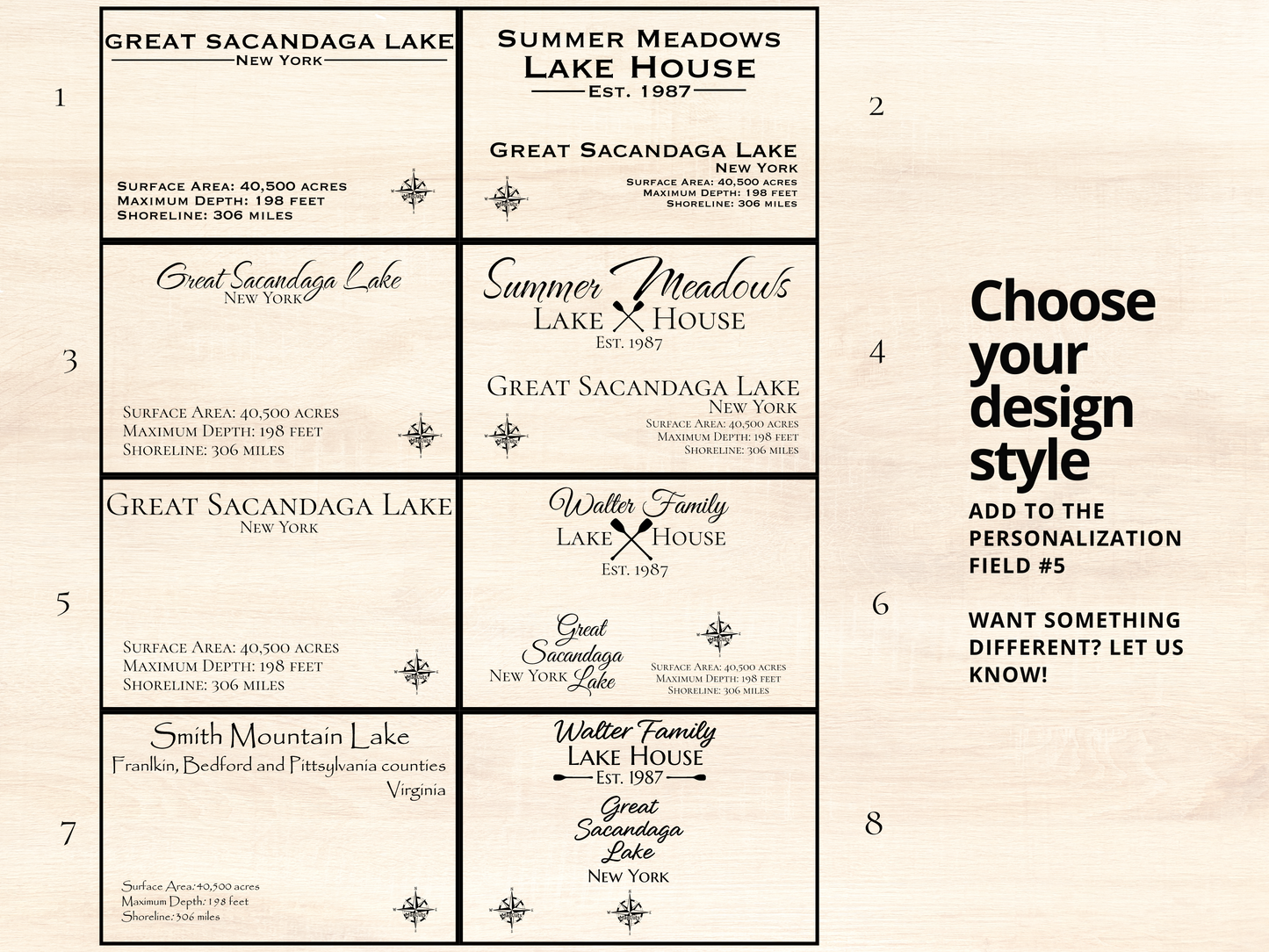 Torch Lake - Custom Wooden Map