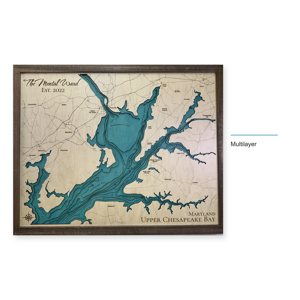 Upper Chesapeake Ward wood map — multilayer, layer option shown
