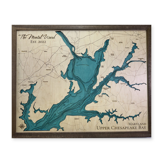 Upper Chesapeake Ward wood map — multilayer, white background