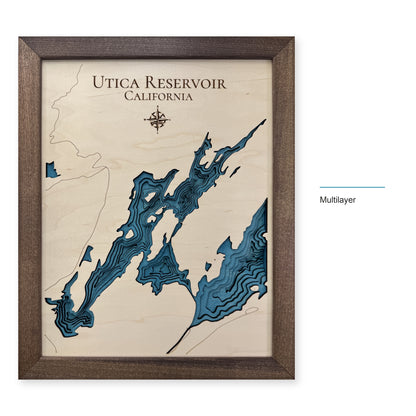 Utica Walnut wood map — multilayer, layer option shown