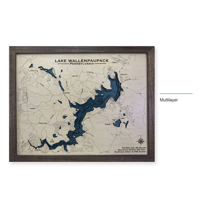 Wallenpaupack Cunning wood map — multilayer, layer option shown