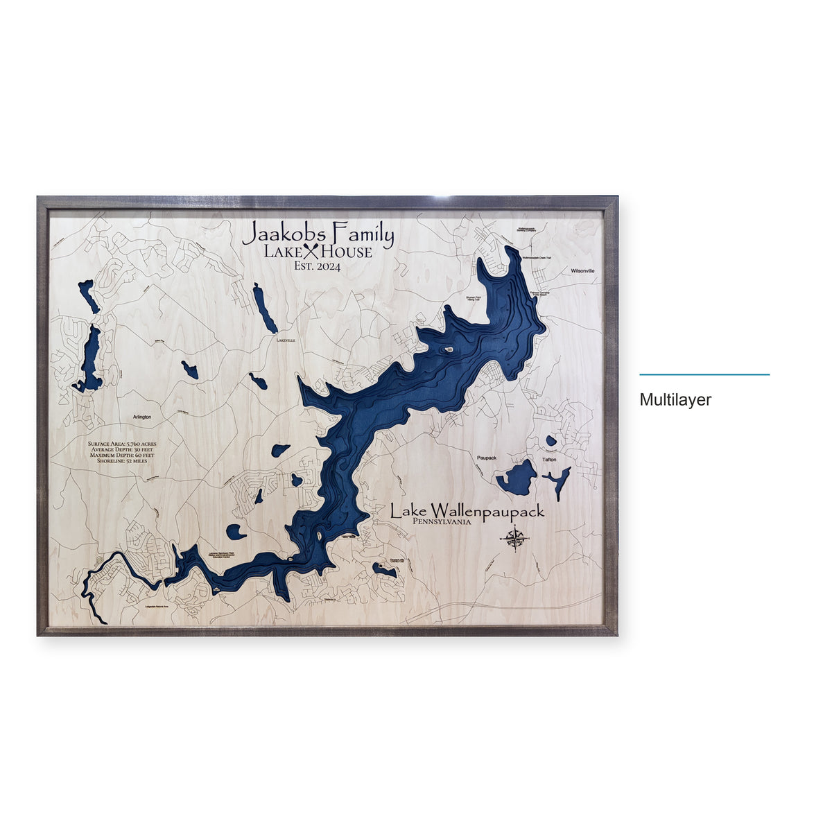 Wallenpaupack Jaakobs wood map — multilayer, layer option shown
