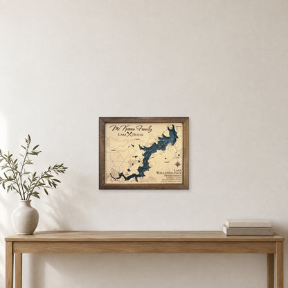 Wallenpaupack Mckenna wood map — multilayer, staged room mockup
