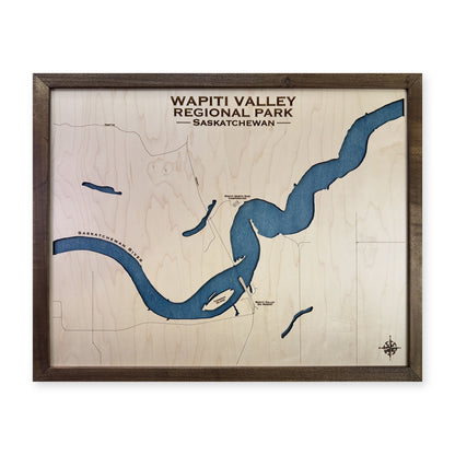 Wapiti Valley wood map — single layer, white background