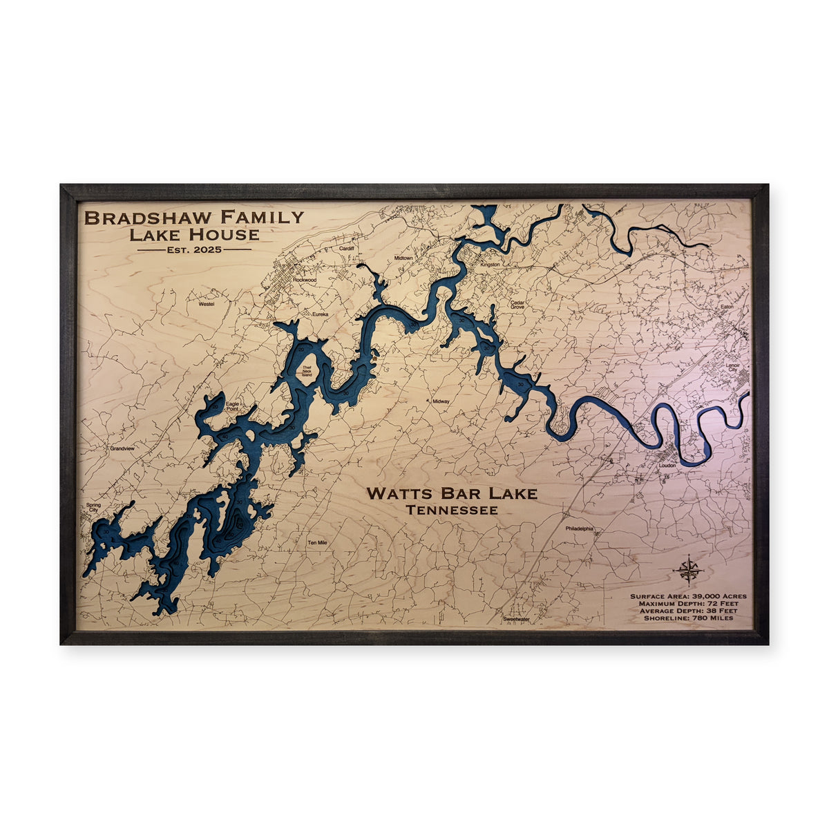 Watts Bar Bradshaw wood map — multilayer, white background