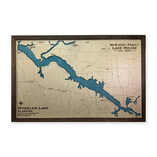 Wheeler Mckinney wood map — single layer, white background