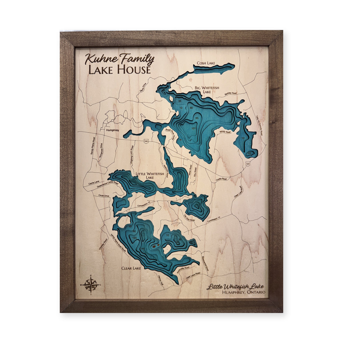 Whitefish Kuhne wood map — multilayer, white background