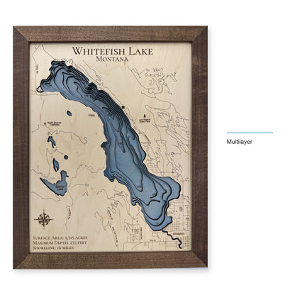 Whitefish Walnut Multi wood map — multilayer, layer option shown