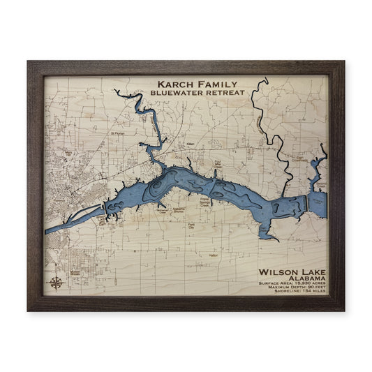 Wilson Karch wood map — multilayer, white background