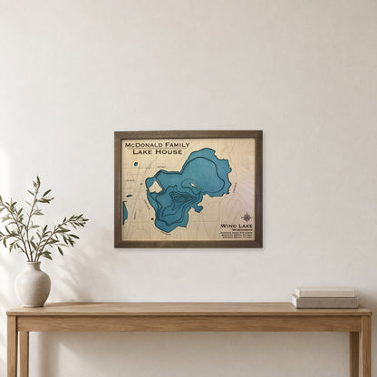 Wind Mcdonald wood map — multilayer, staged room mockup