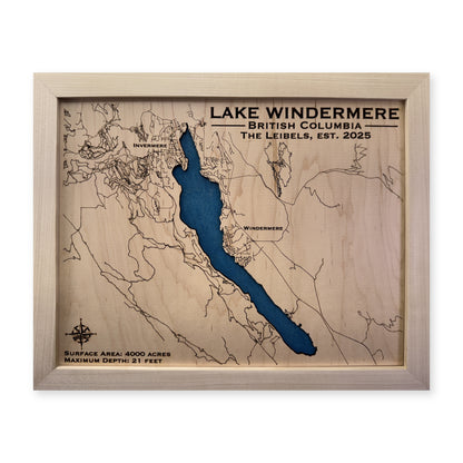 Windermere Leibel wood map — single layer, white background
