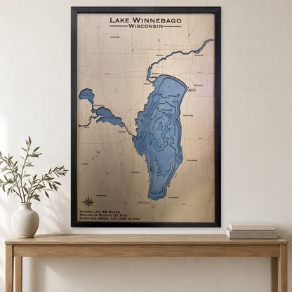 Winnebago Charcoal Multi wood map — multilayer, staged room mockup