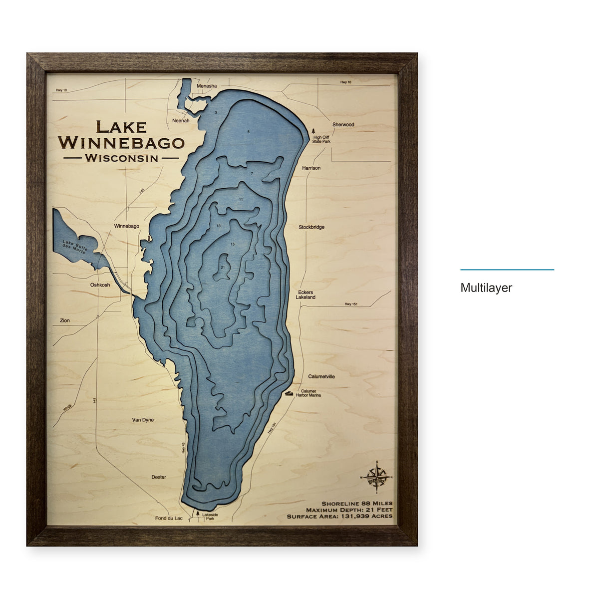Winnebago Jochman wood map — multilayer, layer option shown