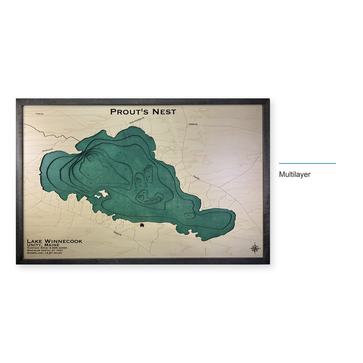 Winnecook Prouts Nest wood map — multilayer, layer option shown