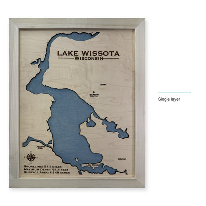 Wissota Natural Single wood map — single layer, layer option shown
