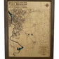 Custom military map with The Infantryman's Creed engraved.