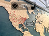 300 red pins are included with world travel map. 