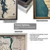 Frame options for custom golf map. 