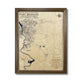 Custom military map of Fort Benning with personalized text. 