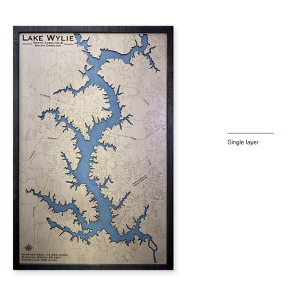 Wylie Black Single wood map — single layer, layer option shown