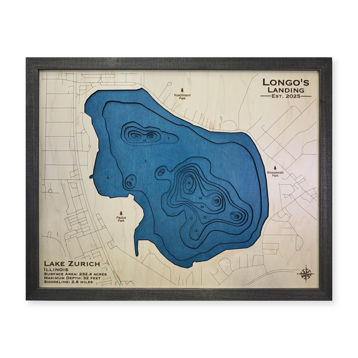 Zurich Longo wood map — multilayer, white background
