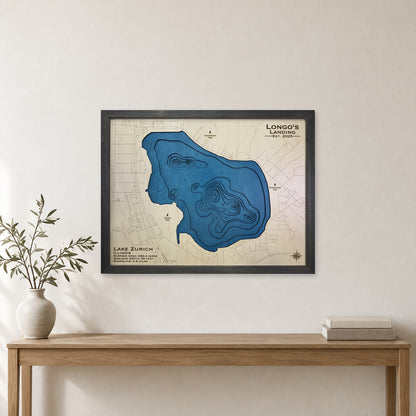 Zurich Longo wood map — multilayer, staged room mockup